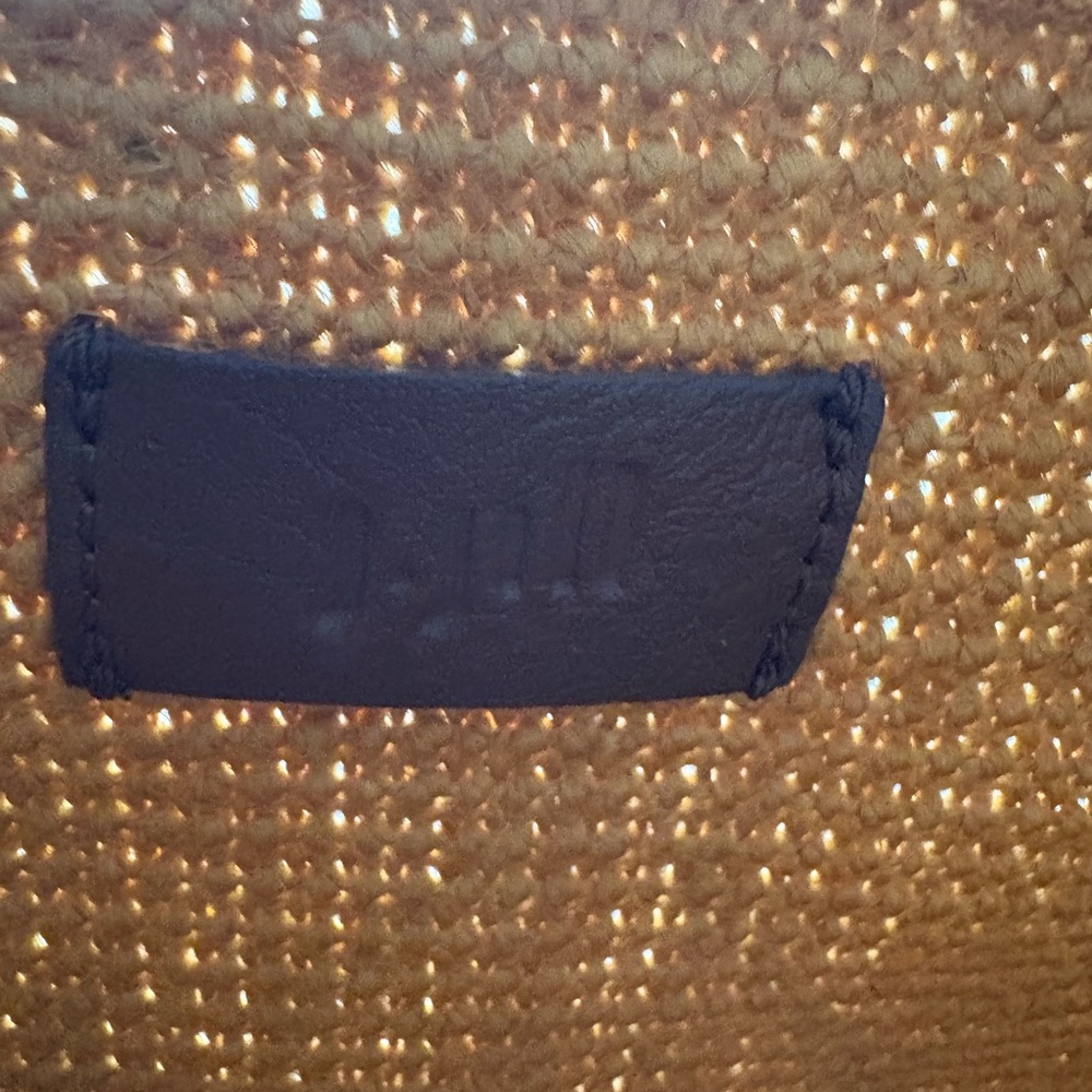 J JILL Sunflower Yellow Textured Tote Bag - Jute material EUC - Picture 6 of 11